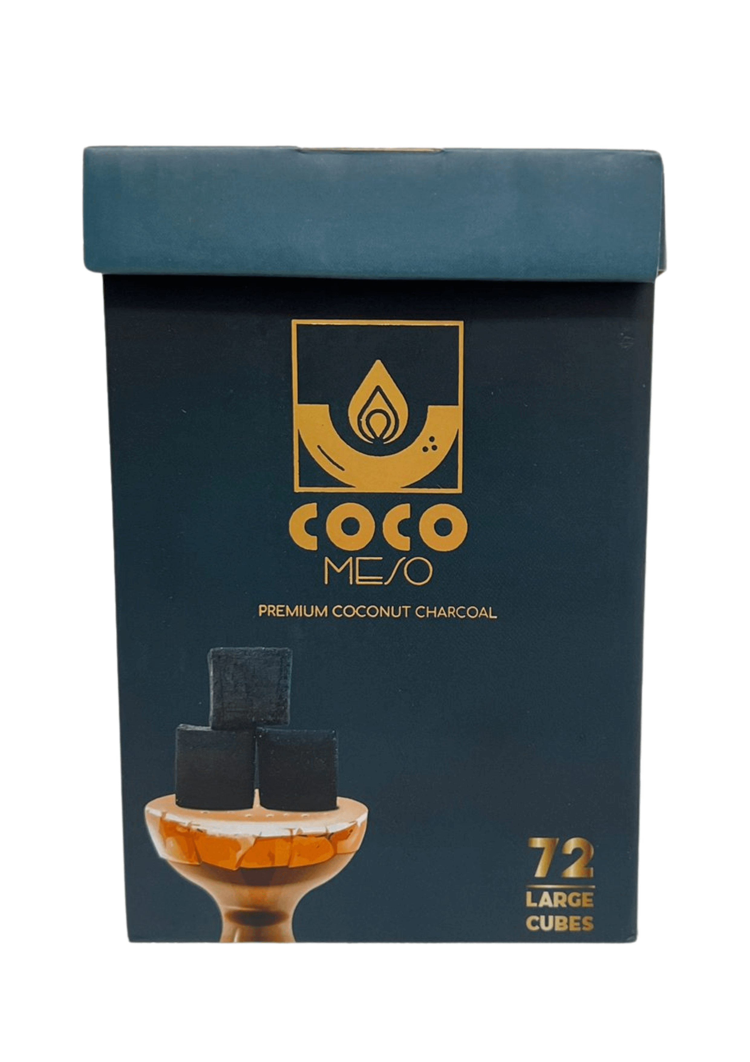 Coco Meso Premium Coconut Charcoal Box Front