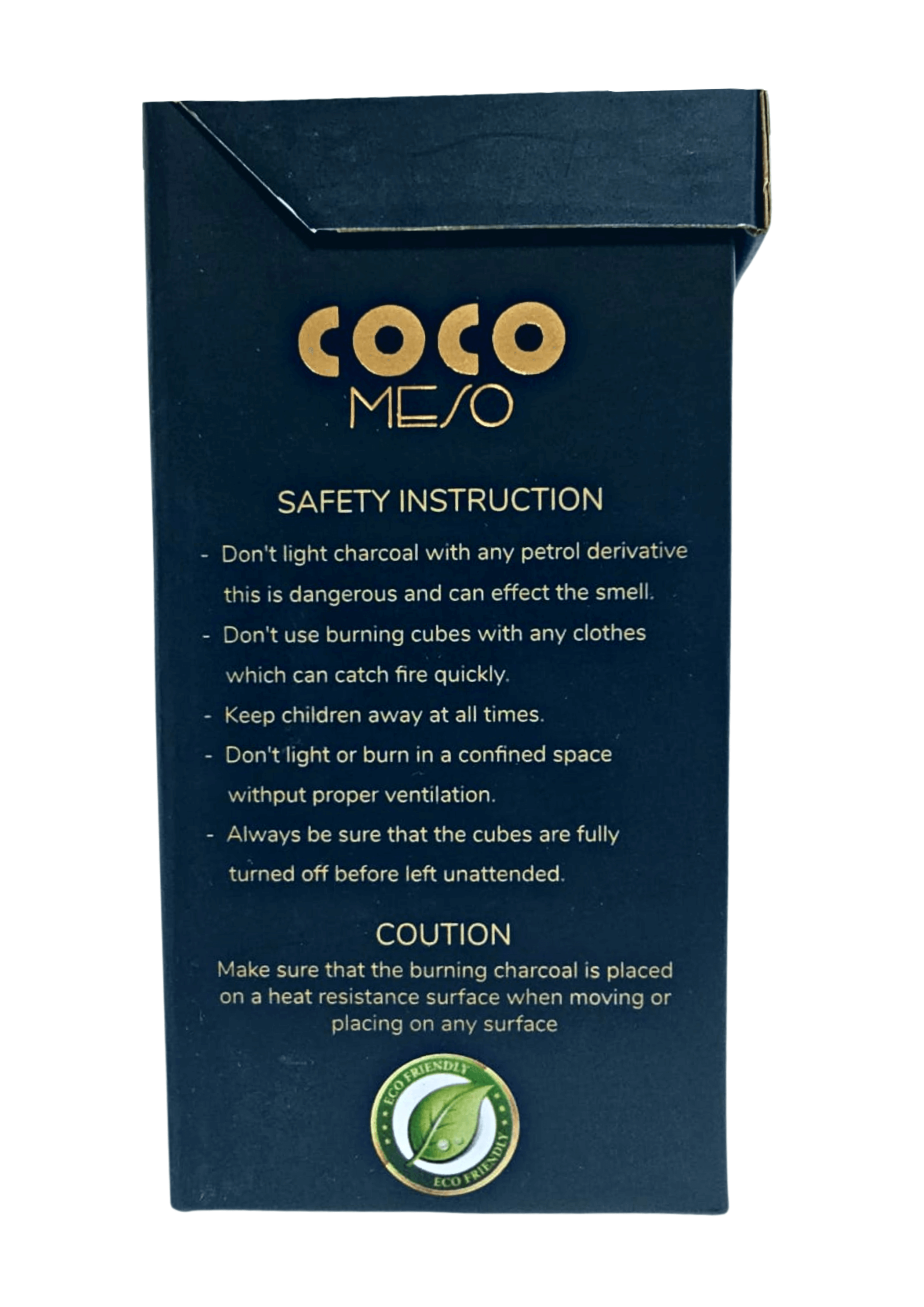Coco Meso Premium Coconut Charcoal Box Left